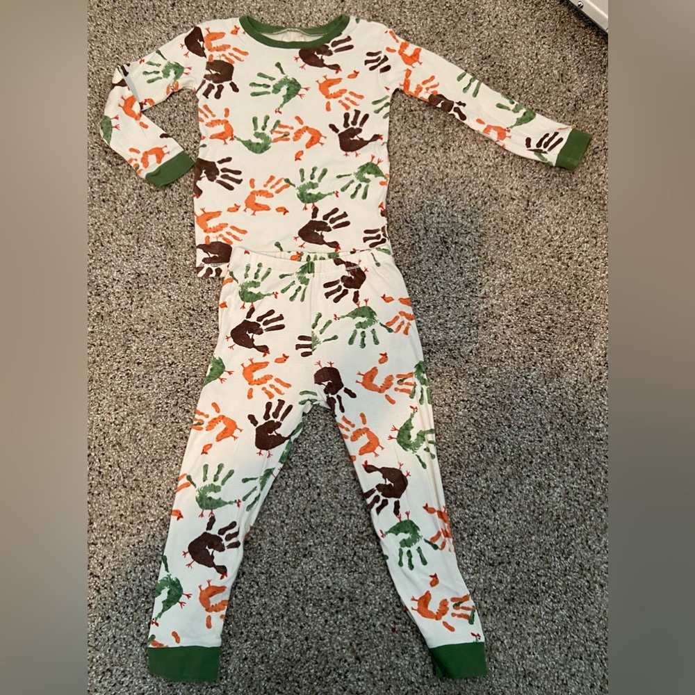 Burt's Bees Turkey Hand Pajamas 3T